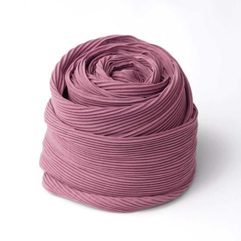 Pleated Headwrap in Cold Pink - TURBRAND