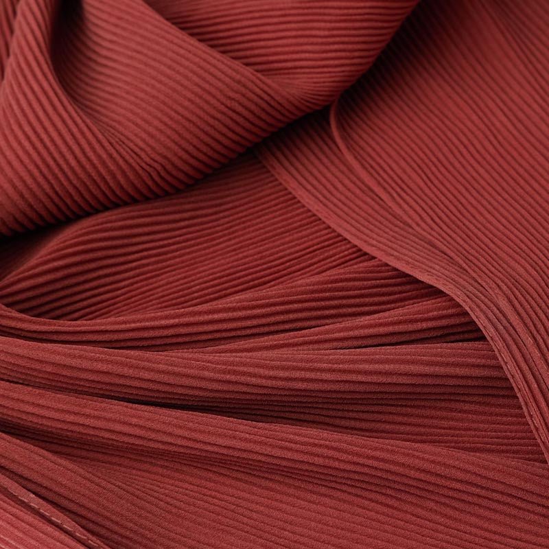 Pleated Headwrap in Faded Red - TURBRAND