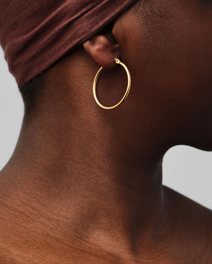 Thin Hoop Earrings