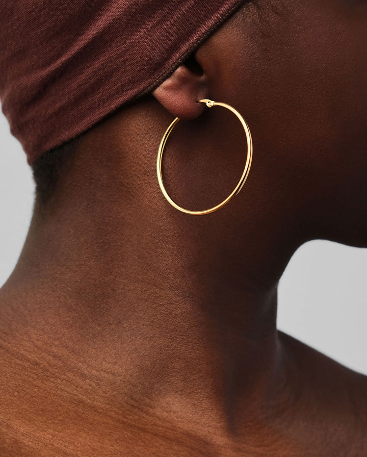 Thin Hoop Earrings