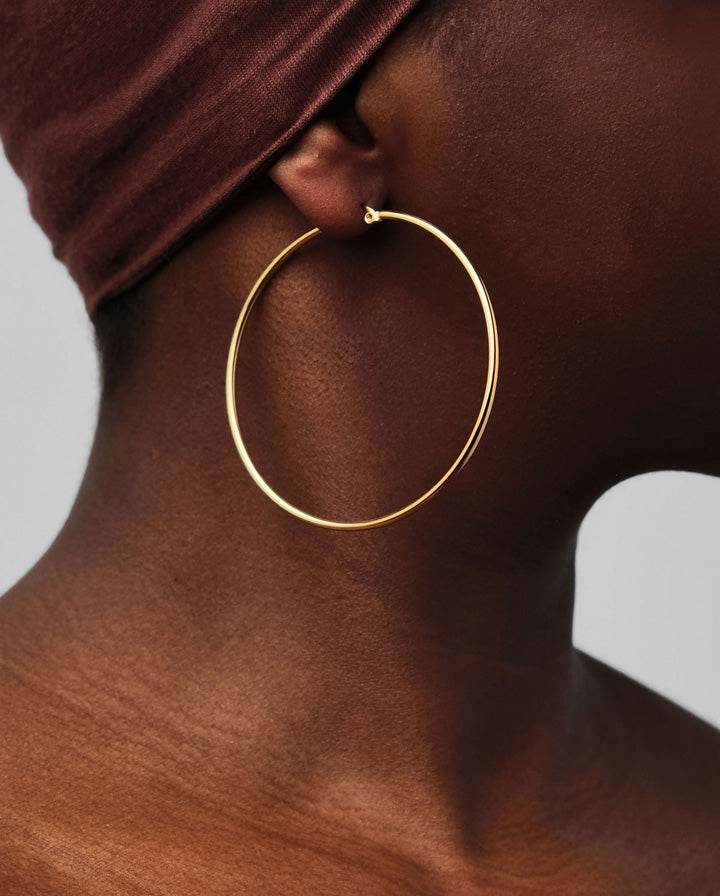 Thin Hoop Earrings