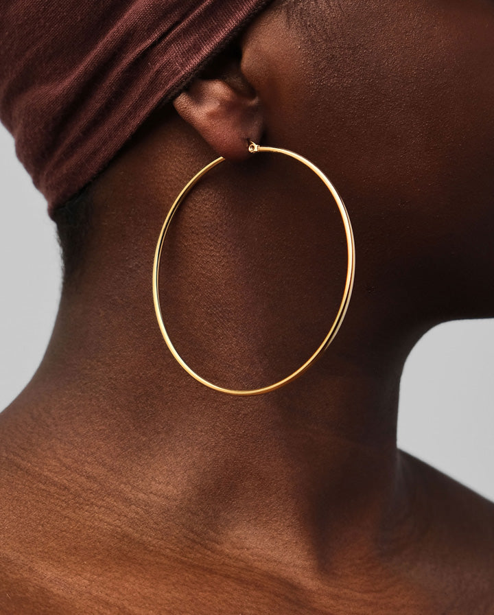 Thin Hoop Earrings
