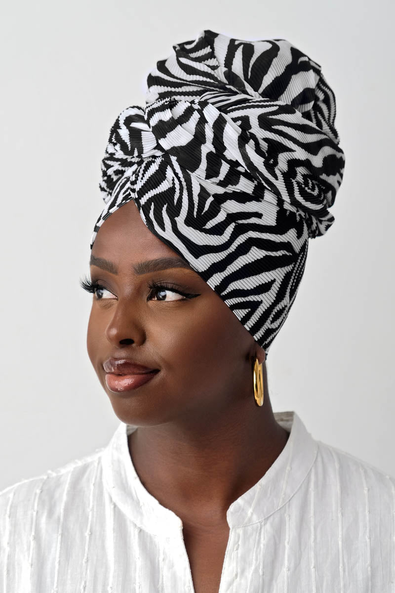 Malika Pleated Zebra - TURBRAND