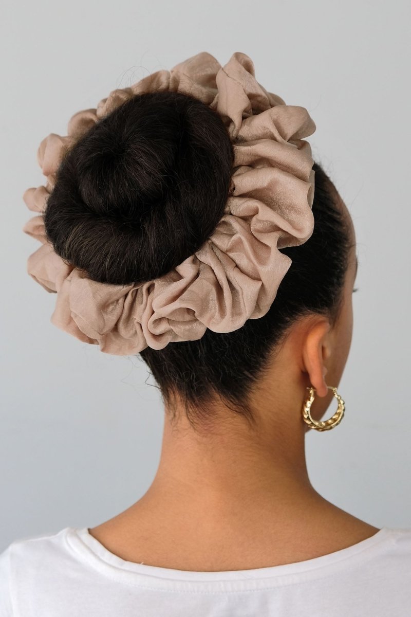 Stone Scrunchie Ecru 18cm - TURBRAND
