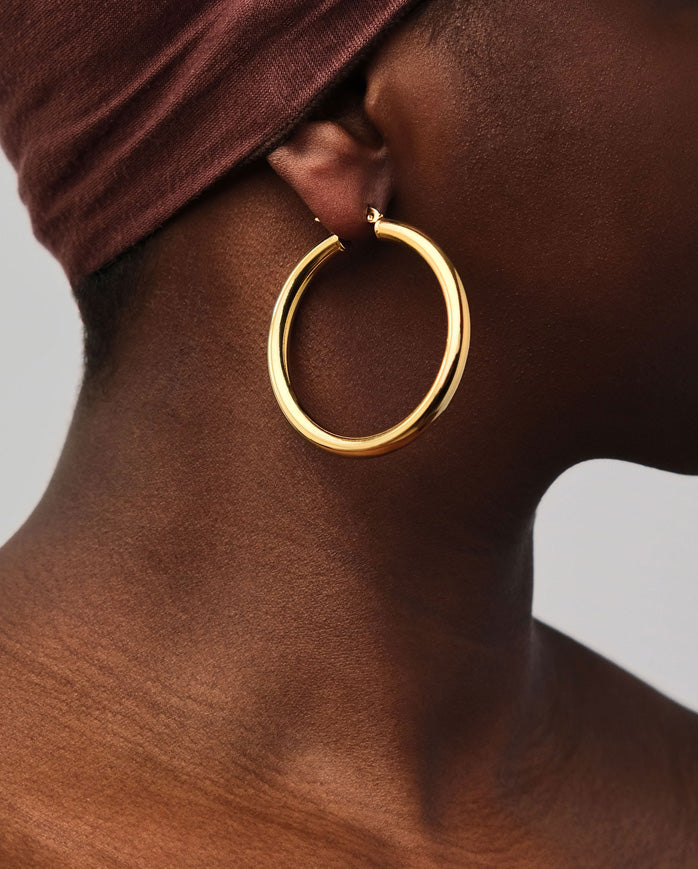 Thick Hoop Earrings