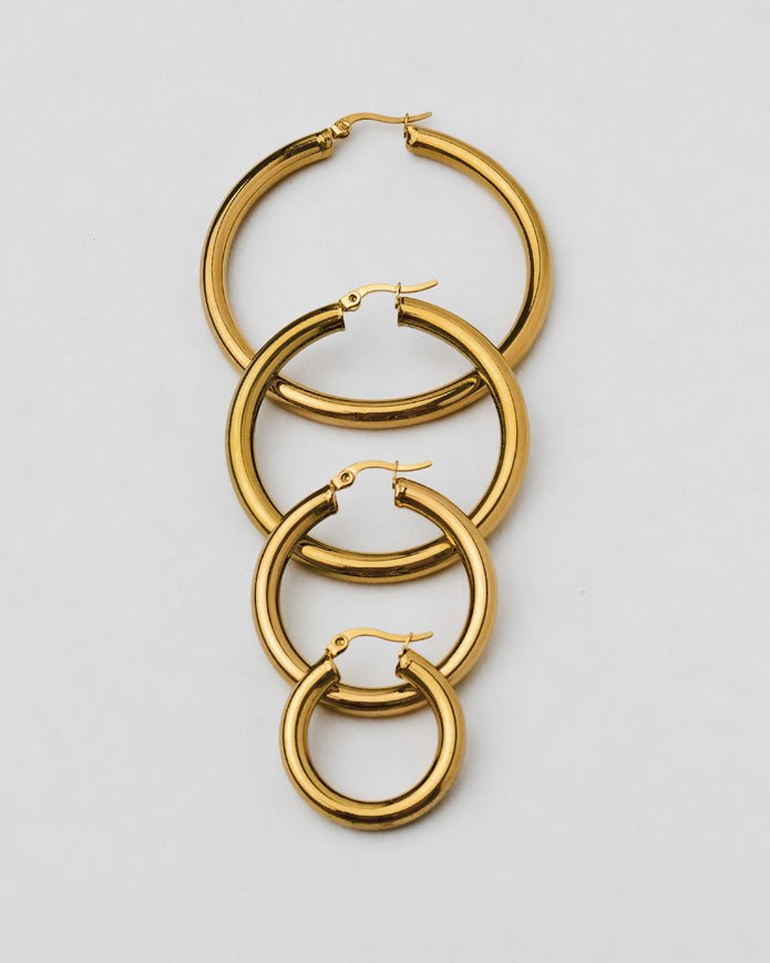 Thick Hoop Earrings - TURBRAND