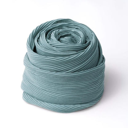 Pleated Headwrap in Light Turquoise - TURBRAND