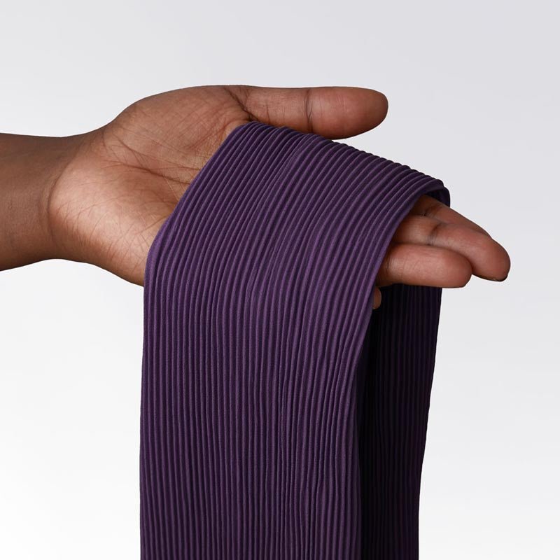 Pleated Headwrap in Purple - TURBRAND