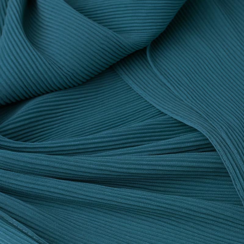 Pleated Headwrap in Turquoise - TURBRAND