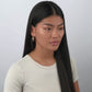 Twisted Matte Satin Crepe Headband with Elastic Band in Black