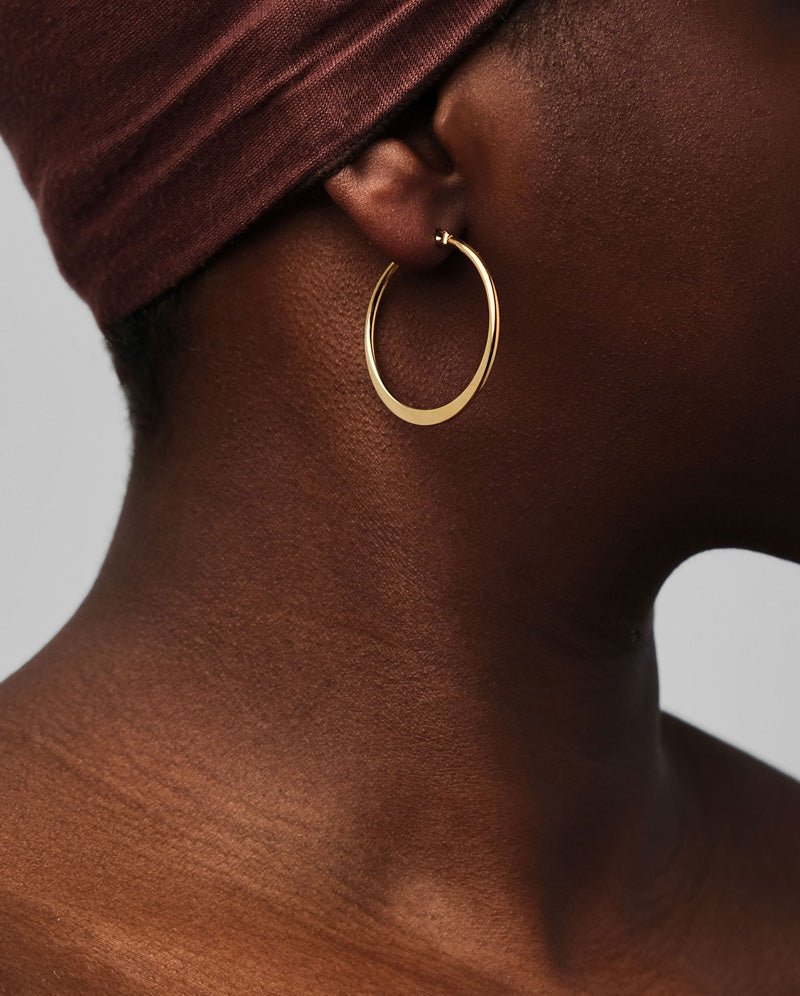 Flat Hoop Earrings - TURBRAND