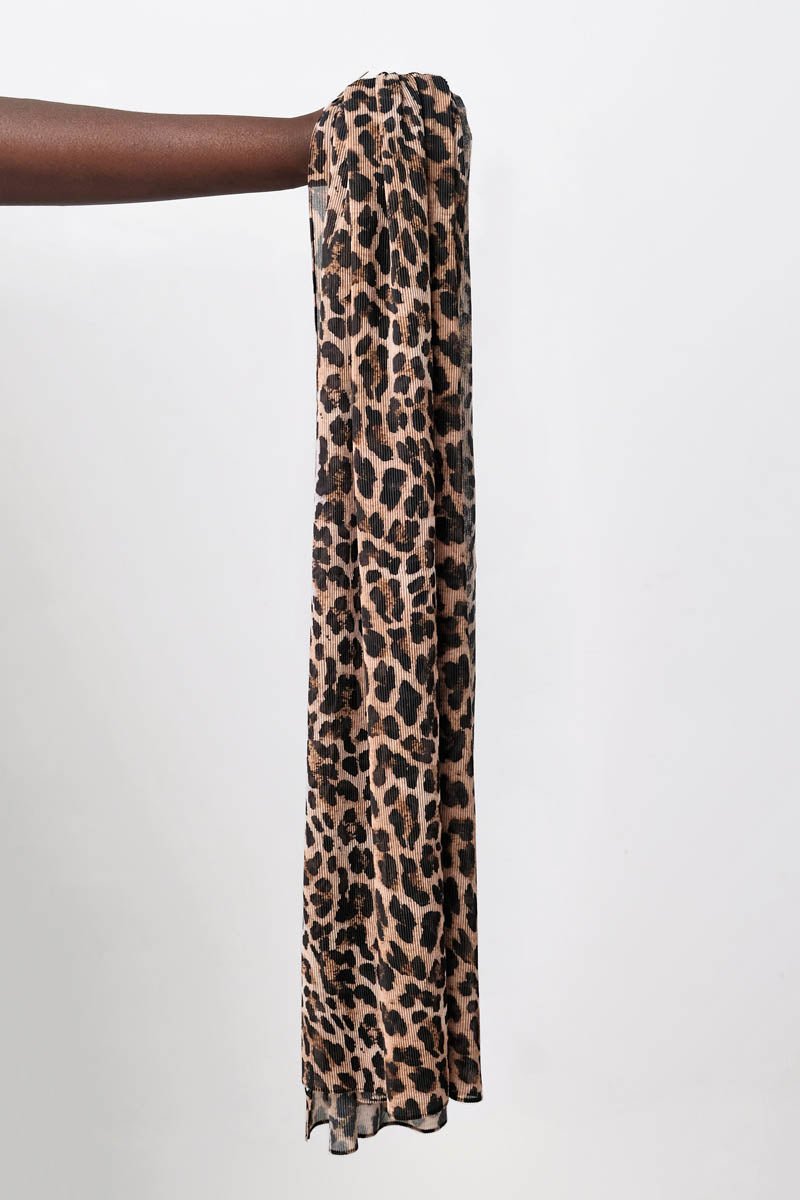 Malika Pleated Leopard - TURBRAND